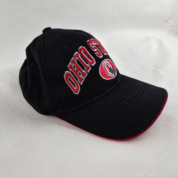 Ohio State Buckeyes Hat Mens Adjustable Black Snapback Cap Embroidered College - Picture 2 of 8
